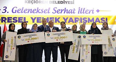 Keçiören'de yöresel lezzetler yarıştı, ödüller sahiplerini buldu