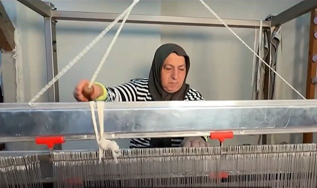 Kemaliye'nin asırlık dokuma geleneği Gazenne kumaşıyla yaşatılıyor