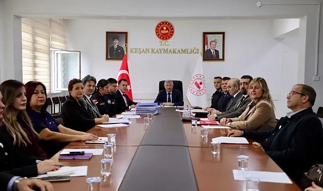 Keşan'da okul güvenliği toplantısı gerçekleştirildi