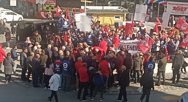 Keşan'da TYH tekstil işçileri haklarını aradı
