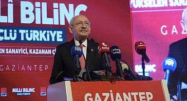 Kılıçdaroğlu, Gaziantep'te "Milli Bilinç, Yükselen Sanayi, Kazanan Çiftçi" programına katıldı