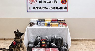 Kilis'te 750 paket kaçak sigara ve 60 kilo kaçak çay ele geçirildi