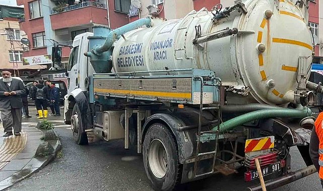 Kırklareli'den İstanbul'a sel desteği