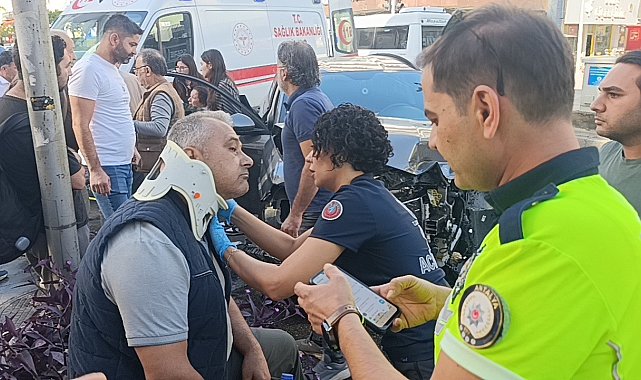 Kırmızı ışık ihlali yapan kamyonet ortalığı savaş alanına çevirdi: 2 yaralı