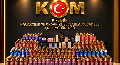 Kırşehir'de 2 milyon TL değerinde 649 parfüm ele geçirildi