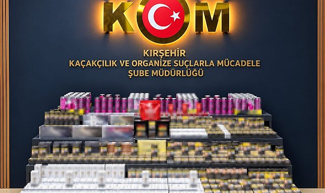 Kırşehir'de kaçak sigara ve ürün ele geçirildi