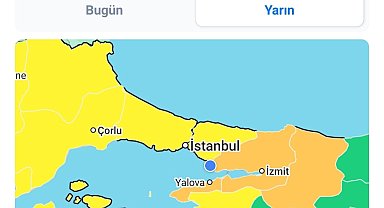 Kocaeli için kuvvetli ve şiddetli sağanak uyarısı