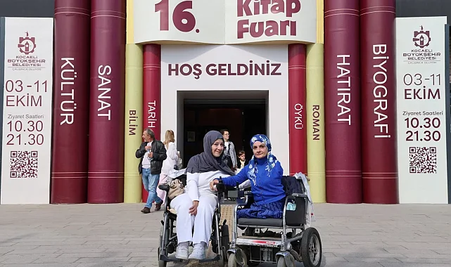 Kocaeli'de "Engelsiz Taksi" ile Kitap Fuarı'na kolay ulaşım