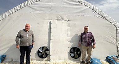 Kocaeli'de kırsal kalkınmaya mantar üretim çadırı katkısı