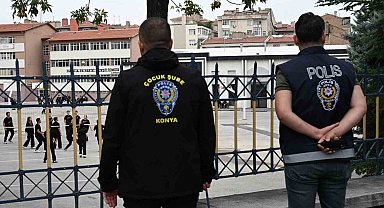 Konya'da okul çevrelerinde sıkı denetim: 25 bin 528 kişi sorgulandı