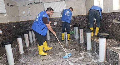 Korkut'ta gençler caminin bakımını üstlendi