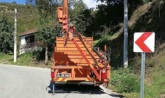 Köy yollarında güvenlik çalışması
