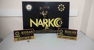 Kozan'da tüfek ve uyuşturucu ele geçirildi
