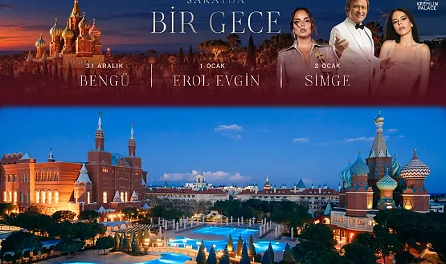 Kremlin Palace'ta yılbaşı saray ihtişamıyla karşılanıyor