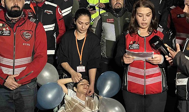 Küçükçekmece'de motosiklet kulüpleri ve grupları, minik Ali Yiğit için gaza bastı