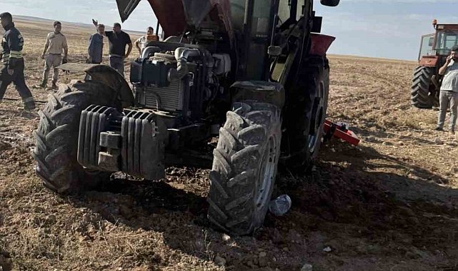 Kulu'da yanan traktörde maddi hasar oluştu