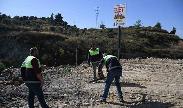 Kuşadası Belediyesi'nden kaçak moloz dökümüne karşı seferberlik