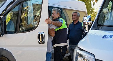 Kuşadası'nda okul servisleri denetlendi