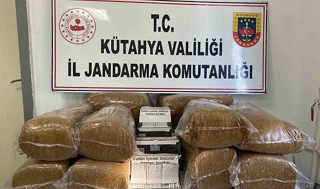 Kütahya'da jandarmadan kaçakçılık operasyonu