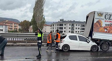 Kütahya'da zincirleme trafik kazası: 1 yaralı