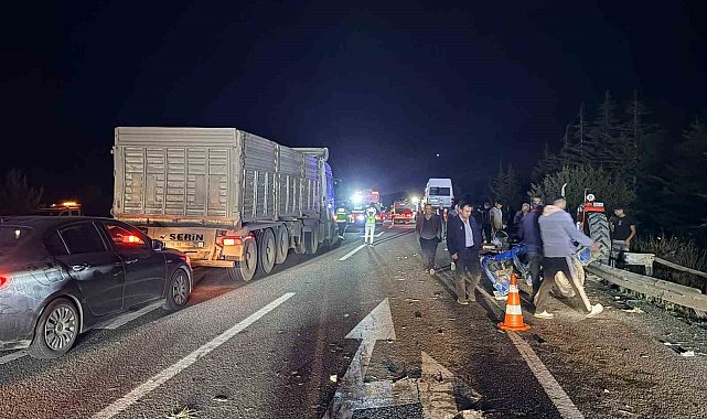 Kütahya'da zincirleme trafik kazası: 7 yaralı