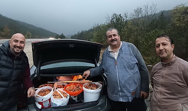 Kütahya'dan Bursa dağlarına mantar toplamaya gittiler