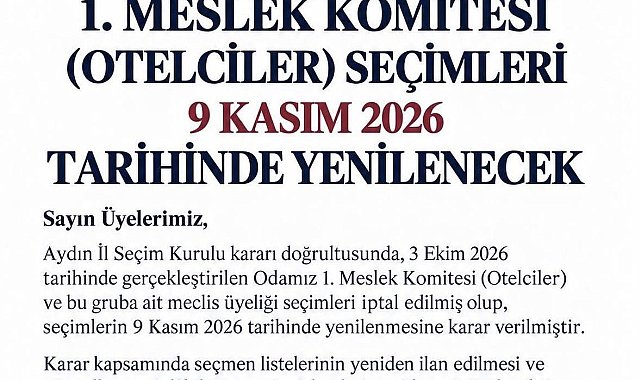 KUTO'da otelciler komitesi seçimi yenilenecek