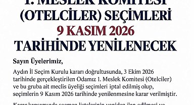 KUTO'da otelciler komitesi seçimi yenilenecek