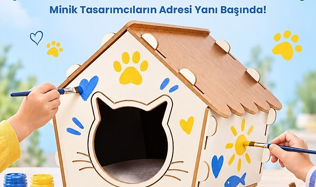 M1 Konya AVM'den Dünya Hayvanları Koruma Günü'ne özel 'Kedi Evi Atölyesi'