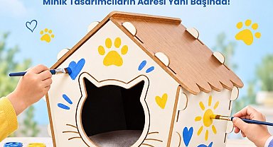 M1 Konya AVM'den Dünya Hayvanları Koruma Günü'ne özel 'Kedi Evi Atölyesi'