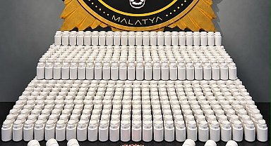 Malatya'da 44 bin 616 hapla yakalanan 3 şüpheli tutuklandı