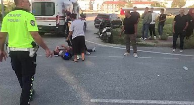 Manavgat'ta motosikletler çarpıştı: 3 yaralı
