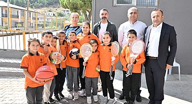 Manisa Büyükşehir'den okulların spor altyapısına takviye