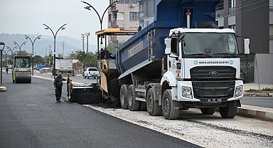 Manisa Büyükşehir'den Soma'da 3 kilometrelik asfalt çalışması