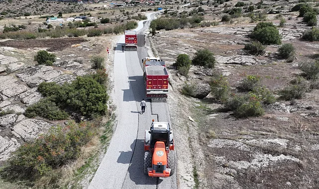 Manisa Kula'da 35 kilometrelik yol yenileniyor