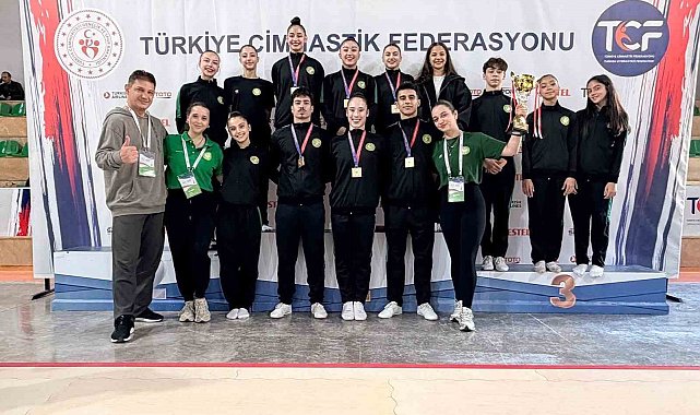Manisa'dan aerobik cimnastikte gövde gösterisi