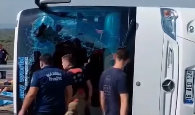 Manisa'da feci kaza! Bursa'dan hareket etmişlerdi... Çok sayıda ölü var!