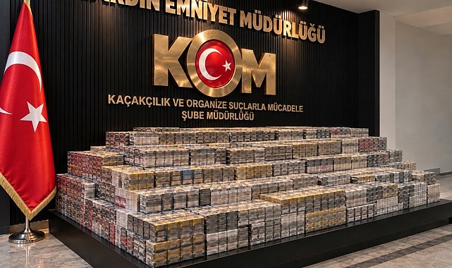 Mardin'de 12 bin 900 paket kaçak sigara ele geçirildi