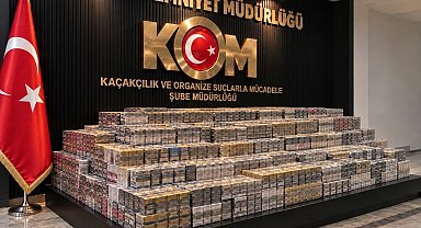 Mardin'de 12 bin 900 paket kaçak sigara ele geçirildi