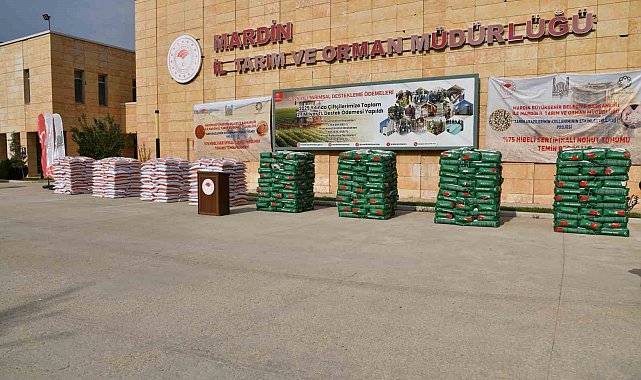 Mardin'de 668 çiftçiye 146 ton tohum desteği