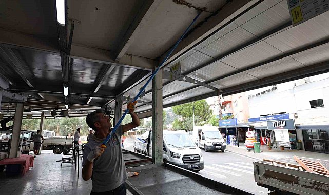 Marmaris Kapalı Pazaryerinde yenileme çalışması tamamlandı