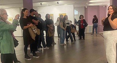 Melahat ve Eşref Üren çiftinin eserleri "Yan Yana" sergisinde buluştu