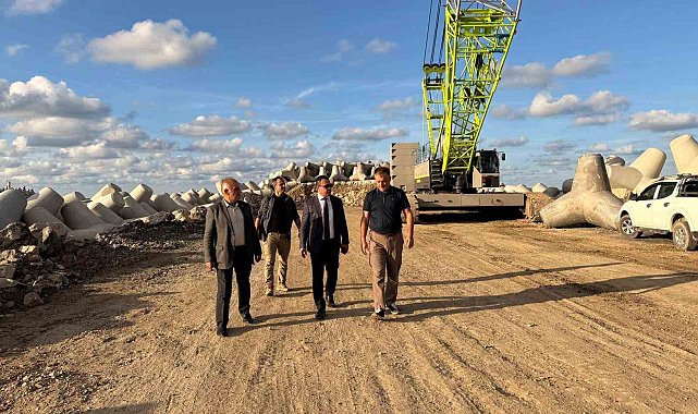 Melen Deresi'nde mahmuz çalışmaları yerinde incelendi