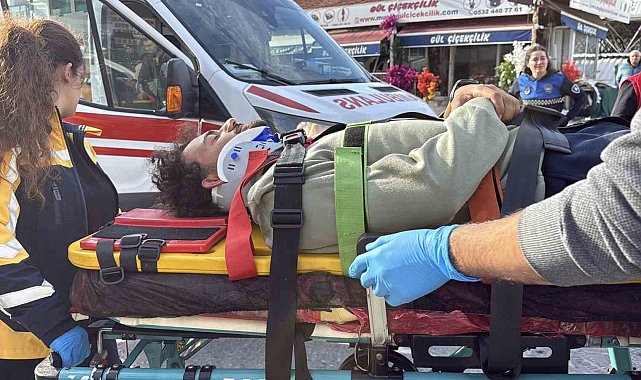 Menteşe'de otomobil ile motosiklet çarpıştı: 1 yaralı