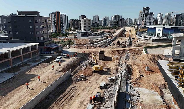 Mersin'de bin 720 metrelik kavşak projesinde çalışmalar sürüyor