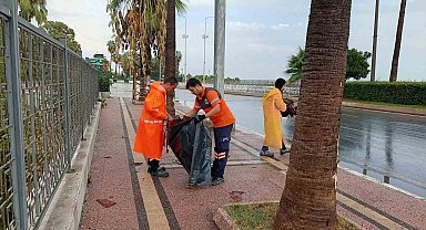 Mersin'de sağanak yağışa karşı ekipler teyakkuzda
