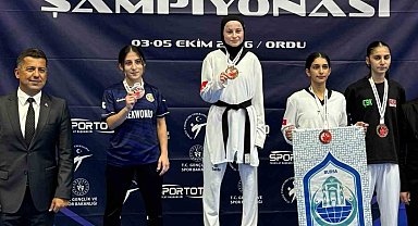 Mersinli taekwondocu Türkiye ikincisi oldu