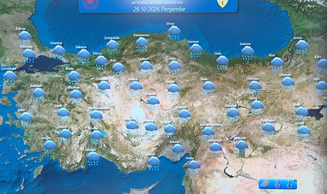 Meteoroloji uyardı: "Kuvvetli yağışa karşı dikkatli olalım"