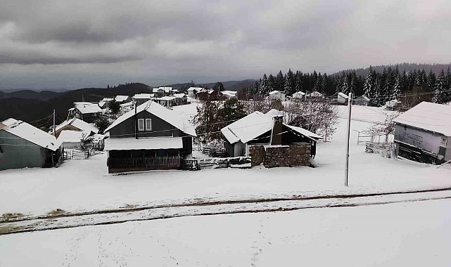 Mevsimin ilk karı Sakarya'nın zirvelerine düştü: Yaylalar beyaza büründü