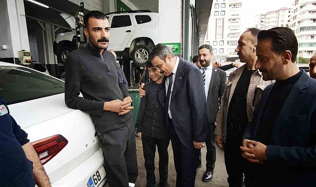MHP İl Başkanı Özcoşkun, 3. sanayi sitesi esnafıyla bir araya geldi